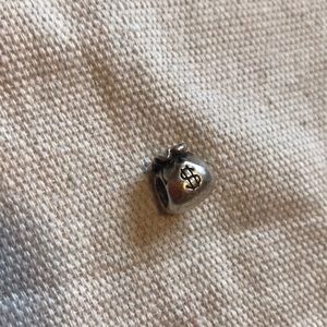 Sterling silver money bag pandora charm